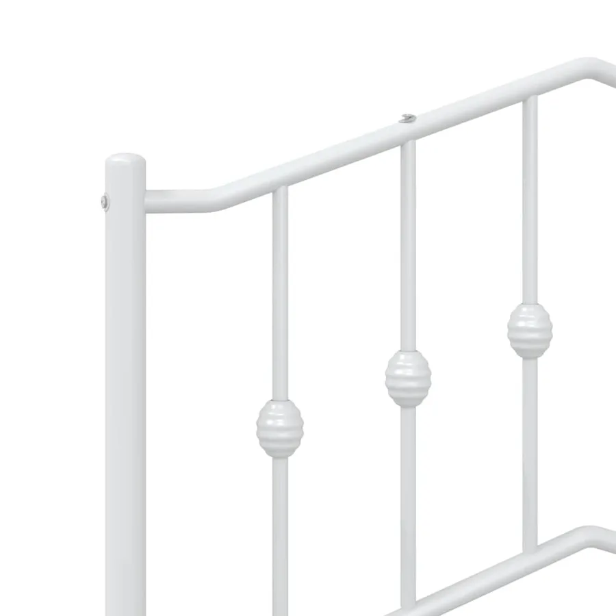 Tête de lit de remplacement métal blanc 90 cm - 5
