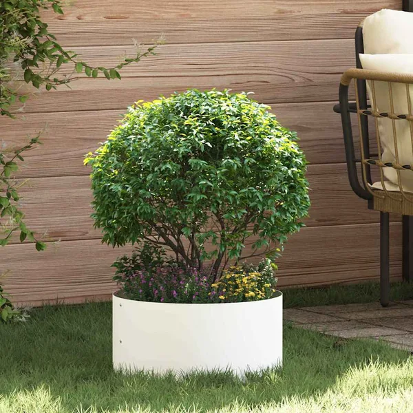 Anneau de jardinière 5 pc Blanc 40 x 40 x 20 cm