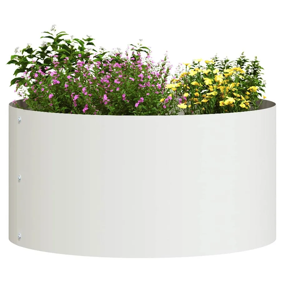Anneau de jardinière 5 pc Blanc 40 x 40 x 20 cm - 3