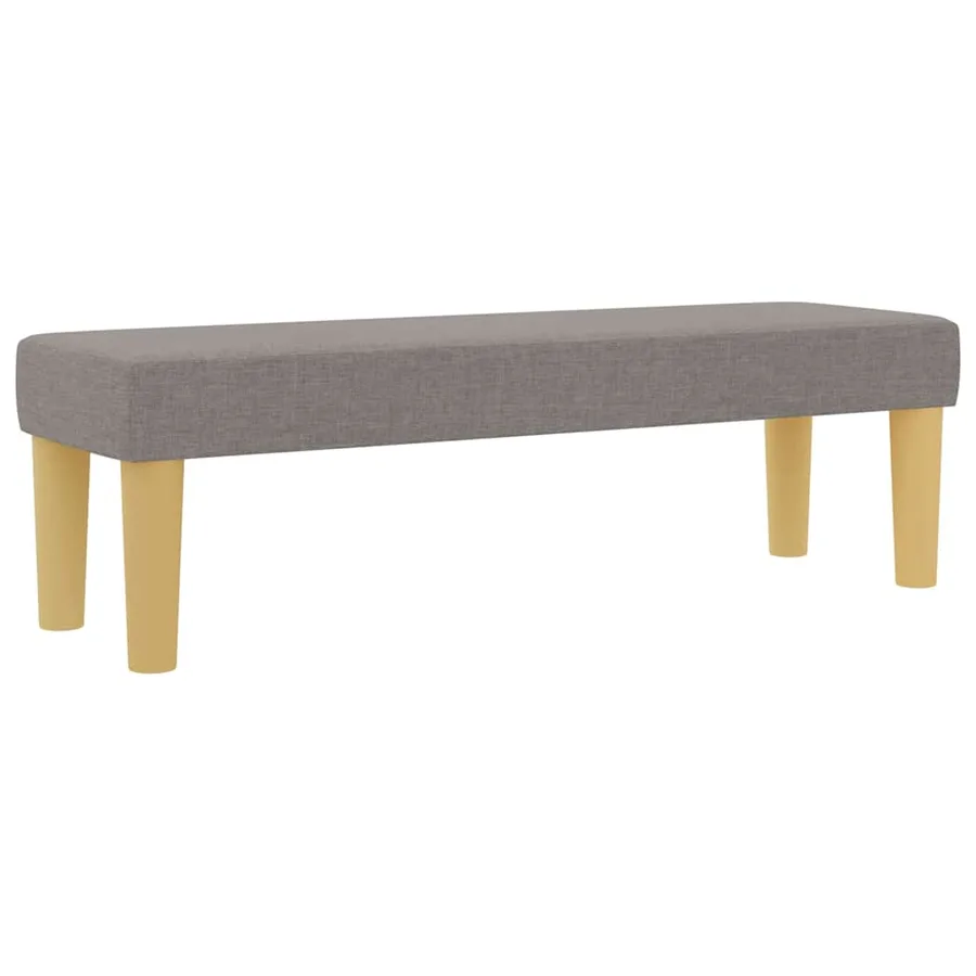 Lit à ressorts avec tête de lit Taupe 200 x 120 cm tissu - 7