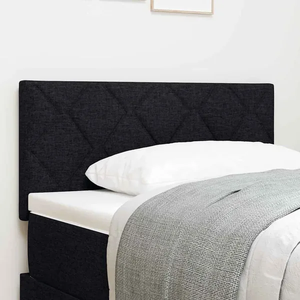 Tête de lit LED Noir 100 cm tissu