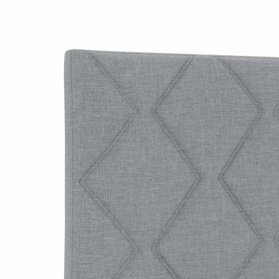 Tête de lit Gris clair 200 cm tissu - 6
