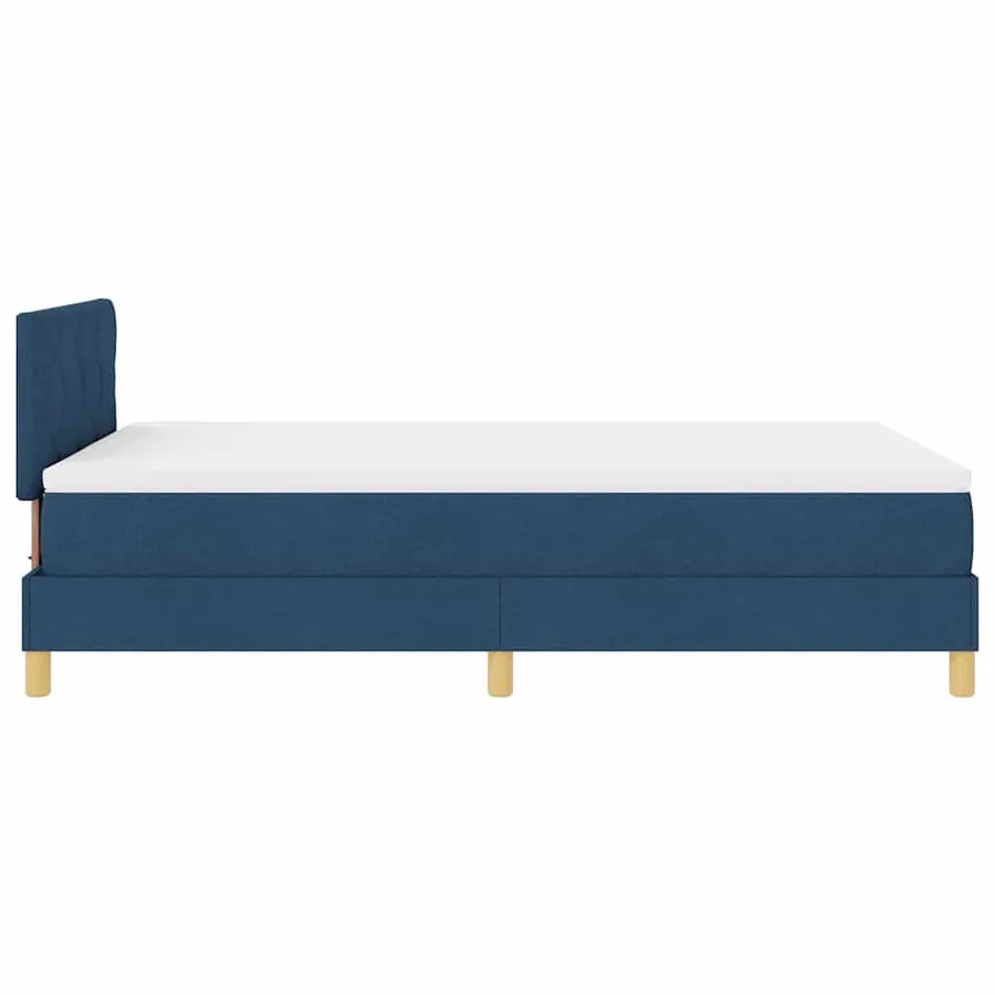 Lit à ressort LED avec bandes LED Bleu 120 x 200 cm tissu - 9