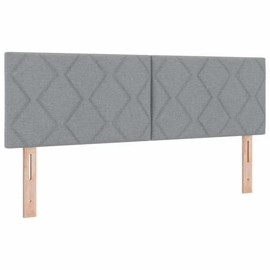 Tête de lit Gris clair 160 cm tissu - 2