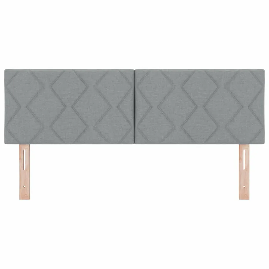 Tête de lit Gris clair 160 cm tissu - 5