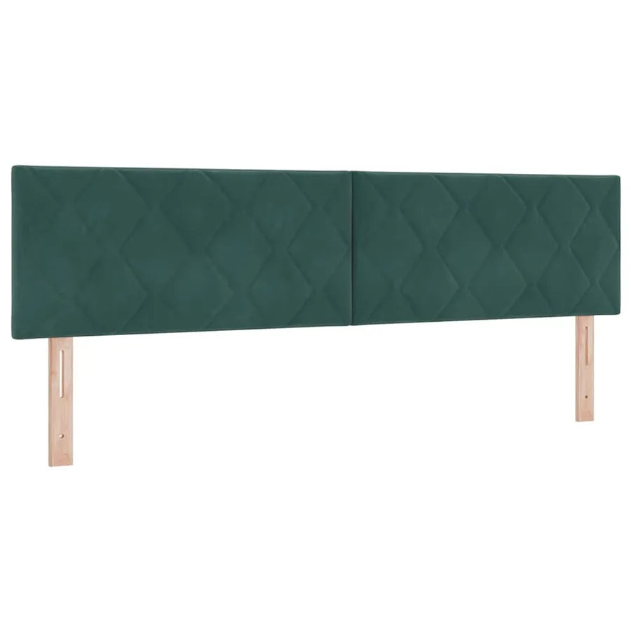 Tête de lit LED Vert foncé 180 cm Velours - 2