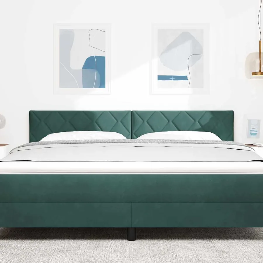Tête de lit LED Vert foncé 180 cm Velours - 3