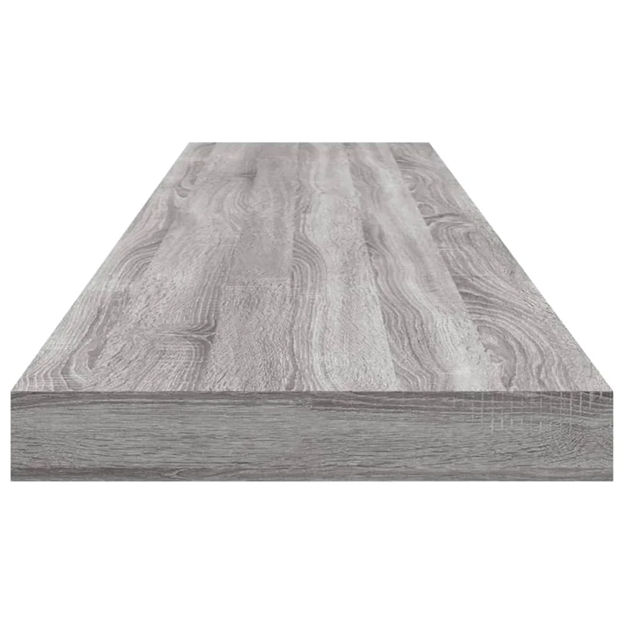 Étagères murales 4 pcs sonoma gris 100x10x1,5cm bois ingénierie - 5