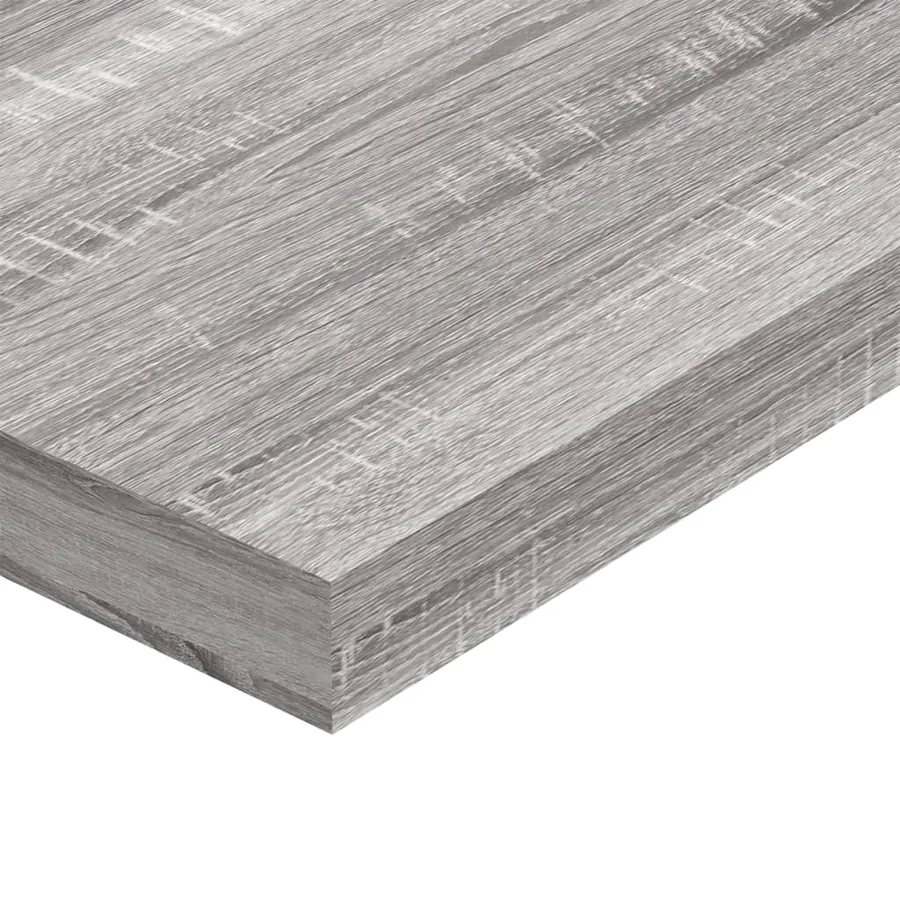 Étagères murales 4 pcs sonoma gris 100x10x1,5cm bois ingénierie - 7