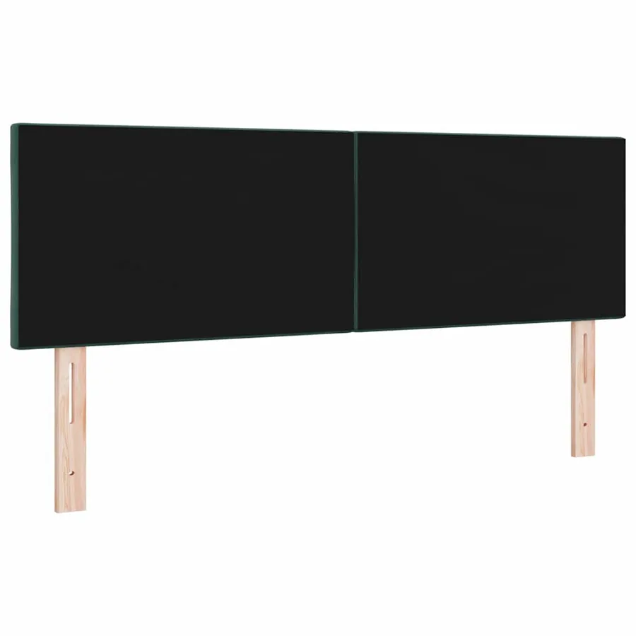 Tête de lit LED Vert foncé 144 cm Velours - 7