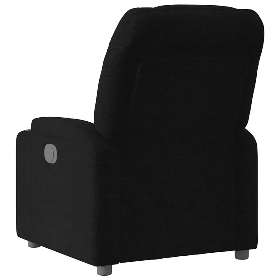 Fauteuil inclinable Noir Tissu - 5