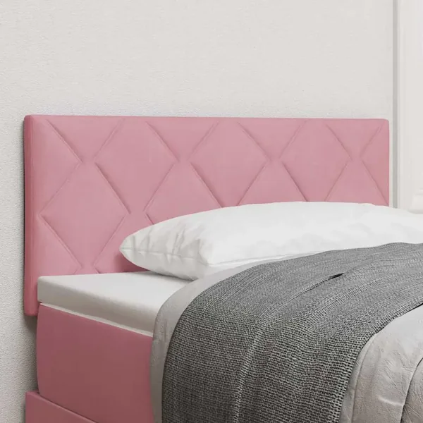 Tête de lit Rose 100 cm Velours