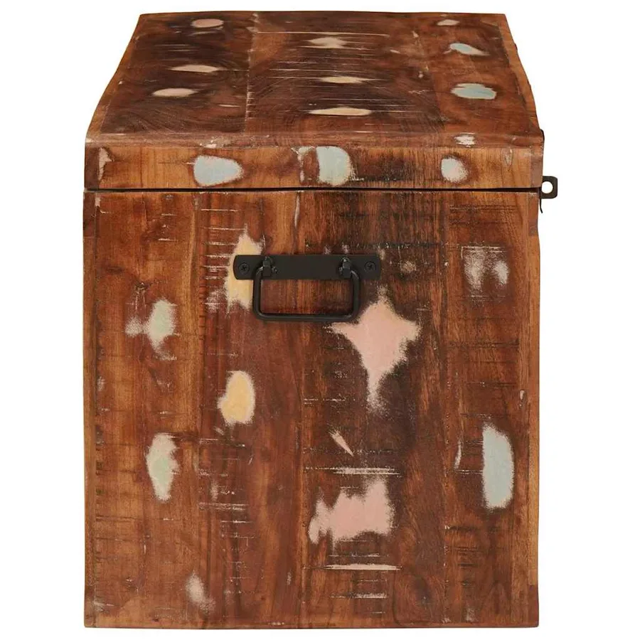 Boîte de rangement avec stockage Marron Bois de mangue massif - 6