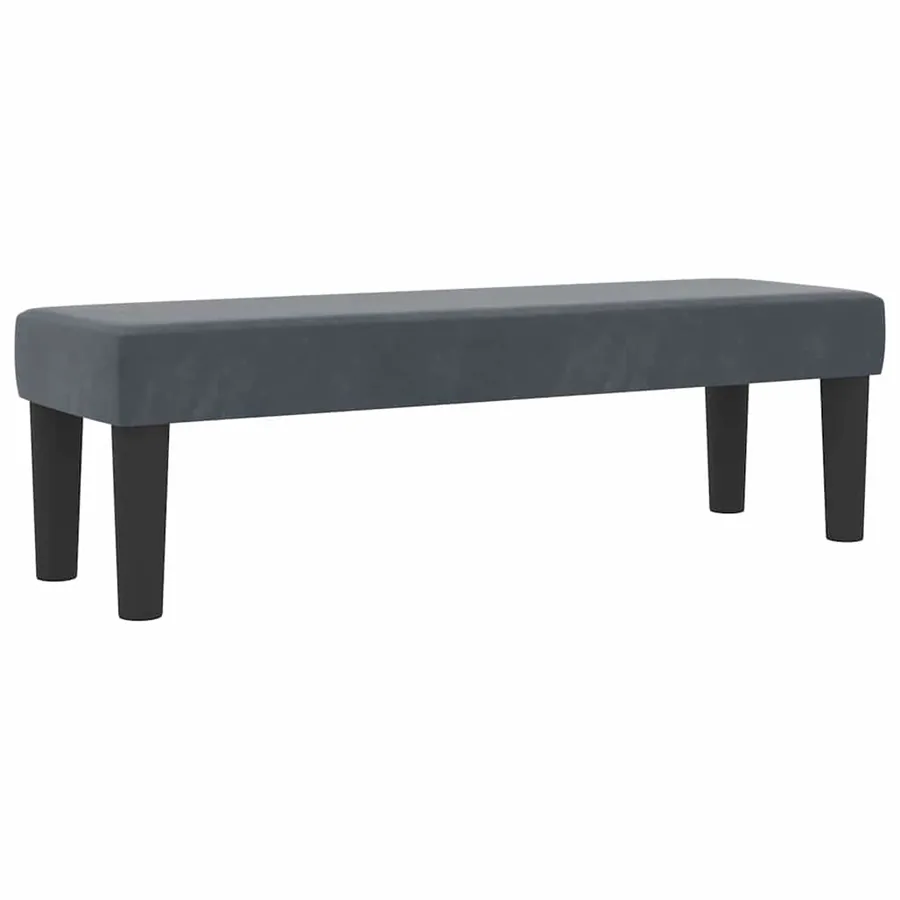 Lit à ressorts avec tête de lit Gris foncé 200 x 160 cm Velours - 5