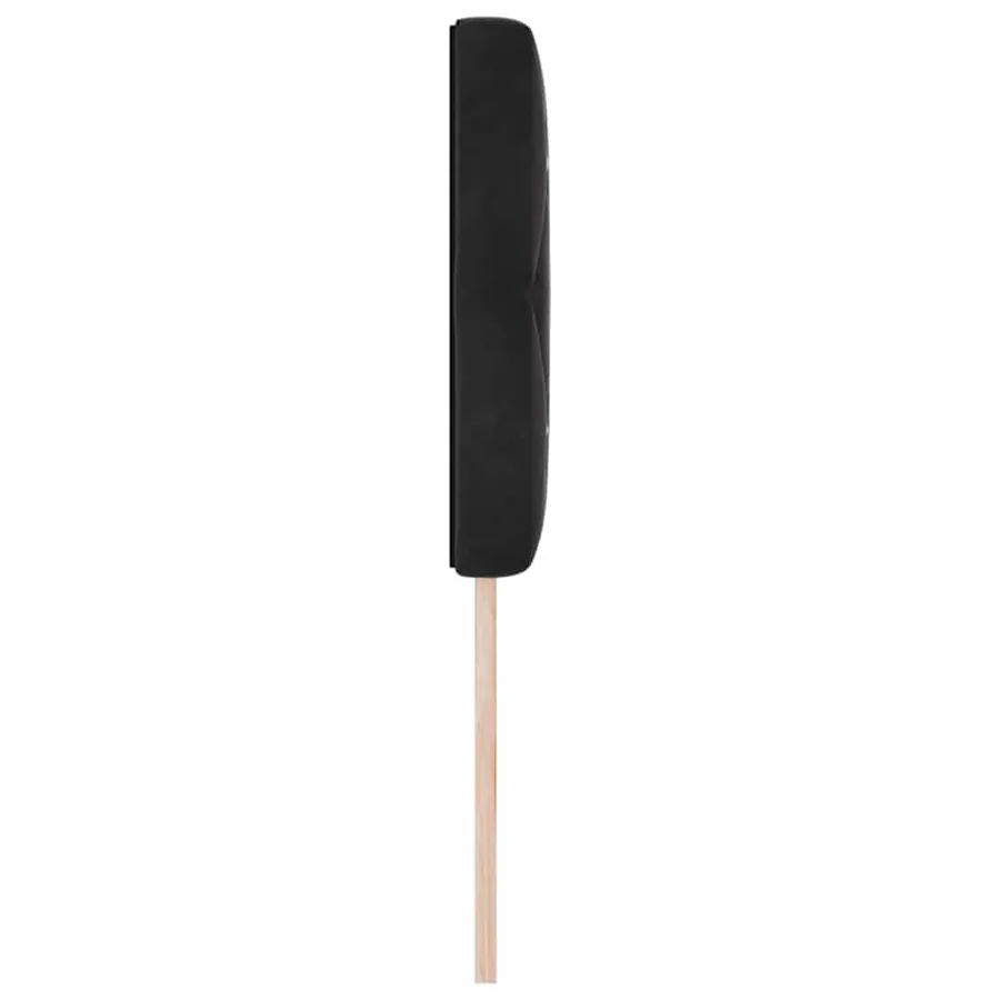 Tête de lit LED avec bandes LED Noir 80 cm Velours - 6