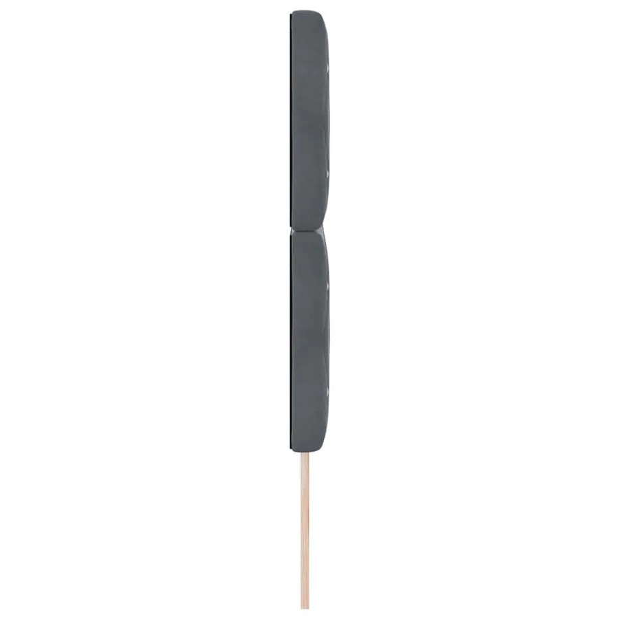 Tête de lit Gris foncé 160 cm Velours - 5