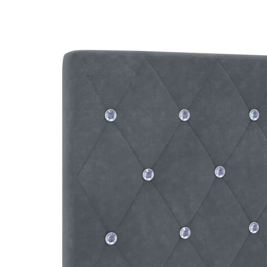 Tête de lit Gris foncé 160 cm Velours - 7