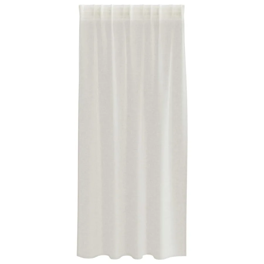 Rideau en Voile 2 pcs Crème 175 x 140 cm Polyester - 4