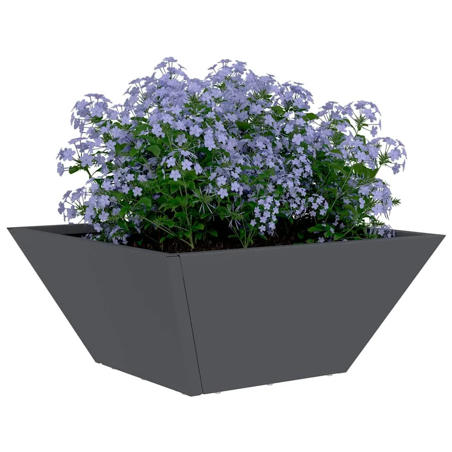 Cache-pot de jardin 5 pc Anthracite 35 x 35 x 15 cm - 3