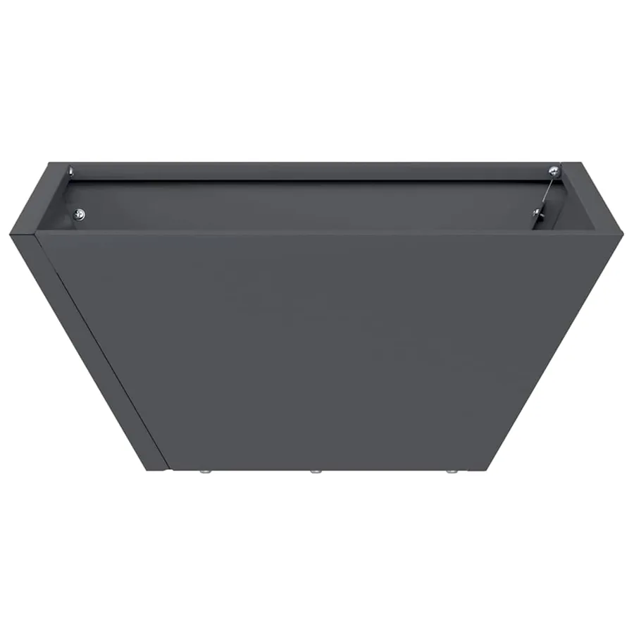 Cache-pot de jardin 5 pc Anthracite 35 x 35 x 15 cm - 6
