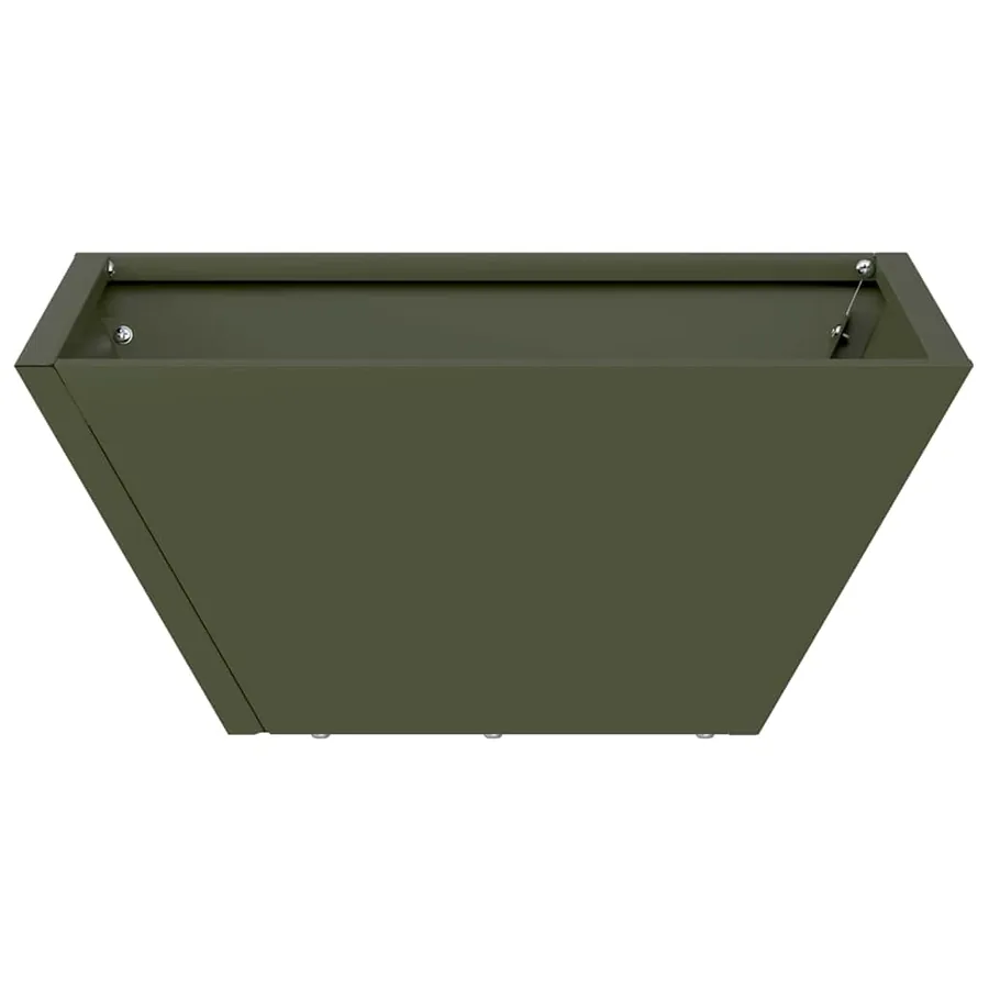 Cache-pot de jardin 5 pc Vert olive 35 x 35 x 15 cm - 7