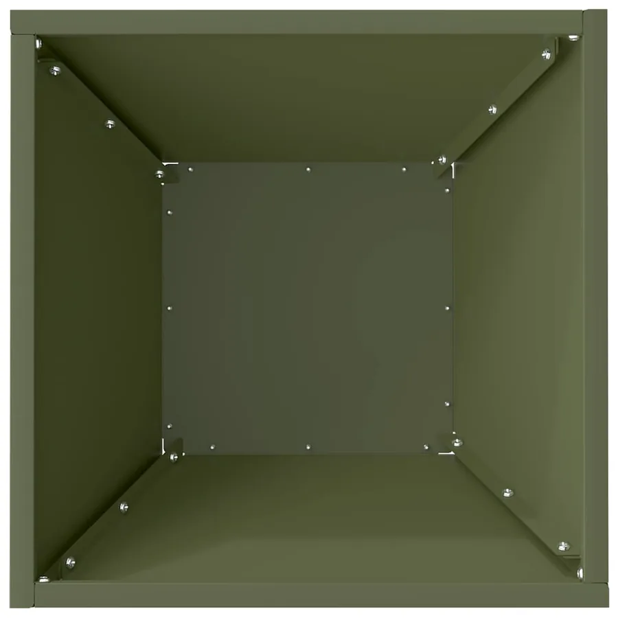 Cache-pot de jardin 5 pc Vert olive 35 x 35 x 15 cm - 9