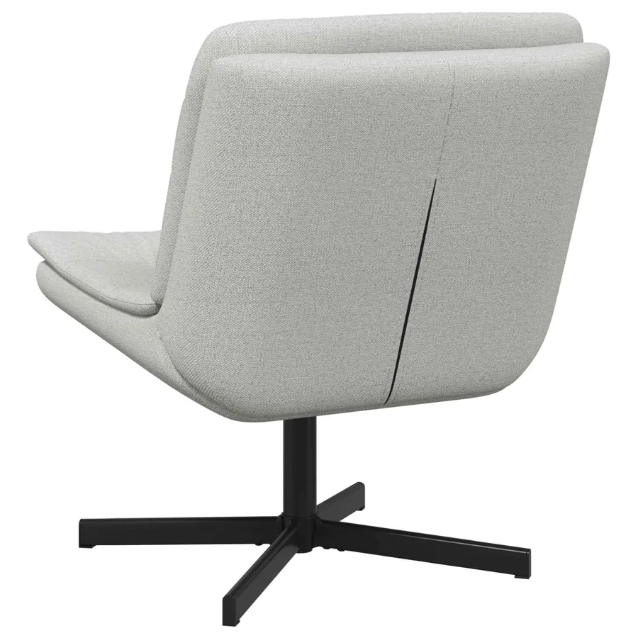 Chaise pivotante Gris nuage 63 x 75 x 76 cm tissu - 6