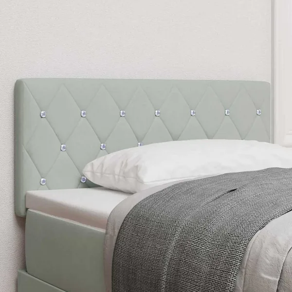 Tête de lit Gris clair 100 cm Velours