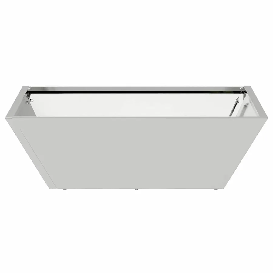 Cache-pot de jardin Argent 50 x 50 x 15 cm Acier galvanisé - 6