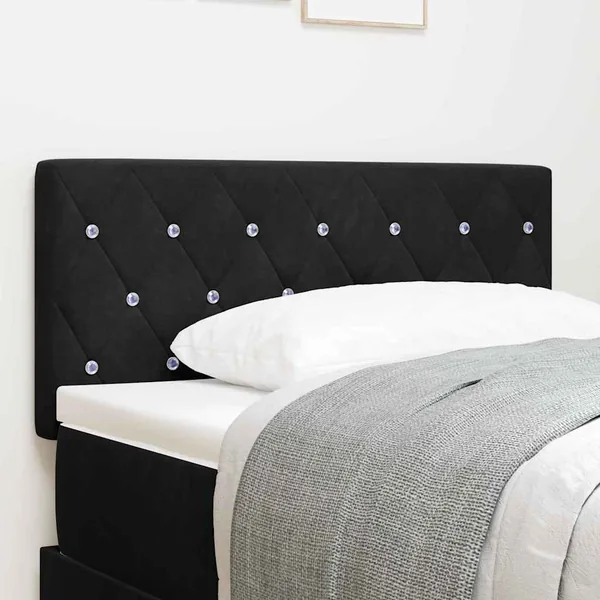 Tête de lit Noir 100 cm Velours