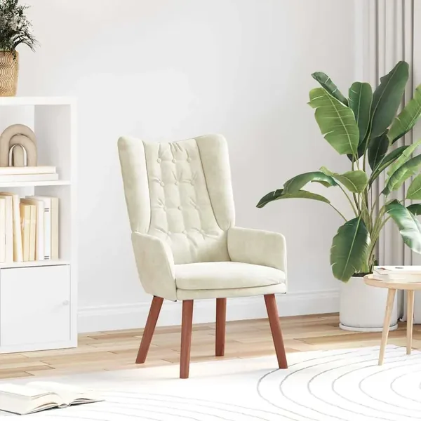 fauteuil Crème 63 x 67 x 94 cm Velours