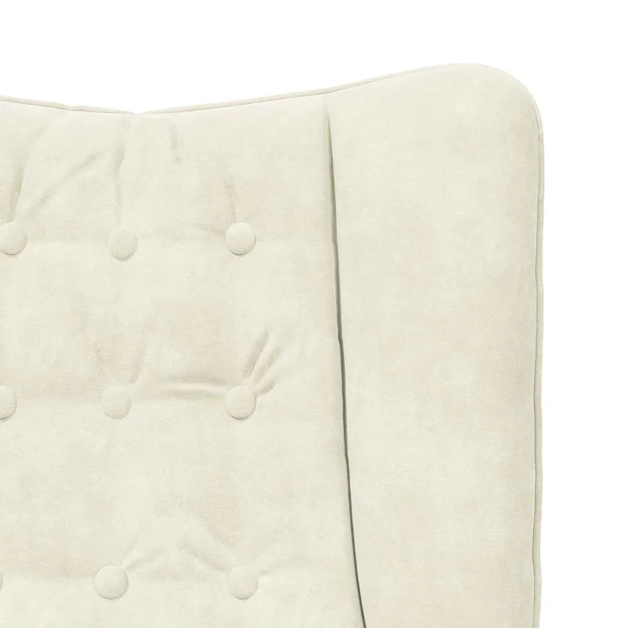fauteuil Crème 63 x 67 x 94 cm Velours - 7