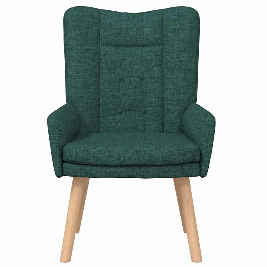 fauteuil Vert foncé 63 x 67 x 94 cm Tissu et contreplaqué - 4