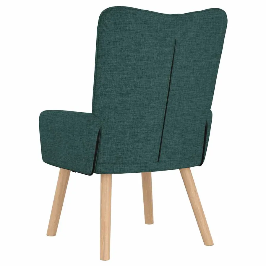 fauteuil Vert foncé 63 x 67 x 94 cm Tissu et contreplaqué - 6