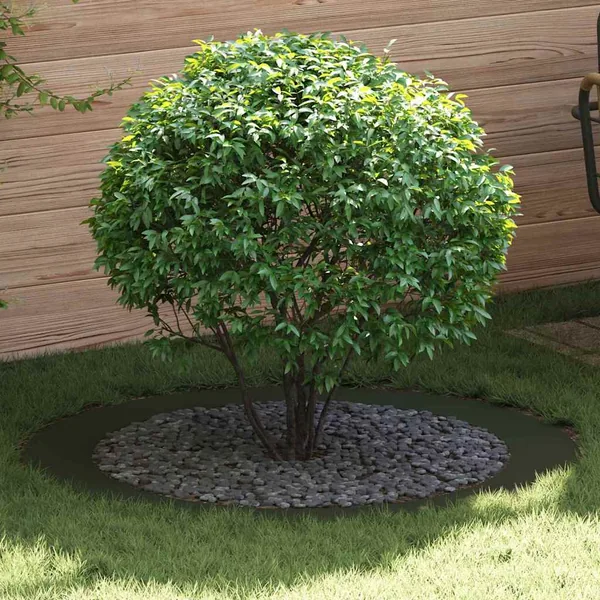 adapté pour anneau d'arbre plat Vert olive Ø90/120 cm Acier