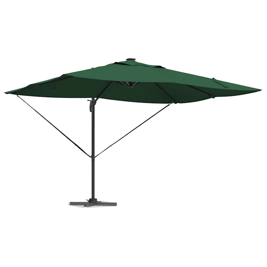 Parasol Vert 352 x 251 x 265 cm Polyester et Aluminium - 3