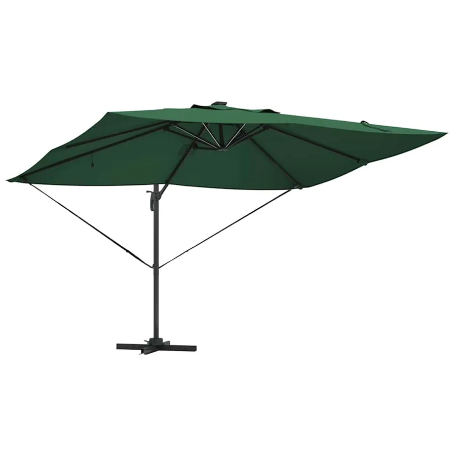 Parasol Vert 352 x 251 x 265 cm Polyester et Aluminium - 5