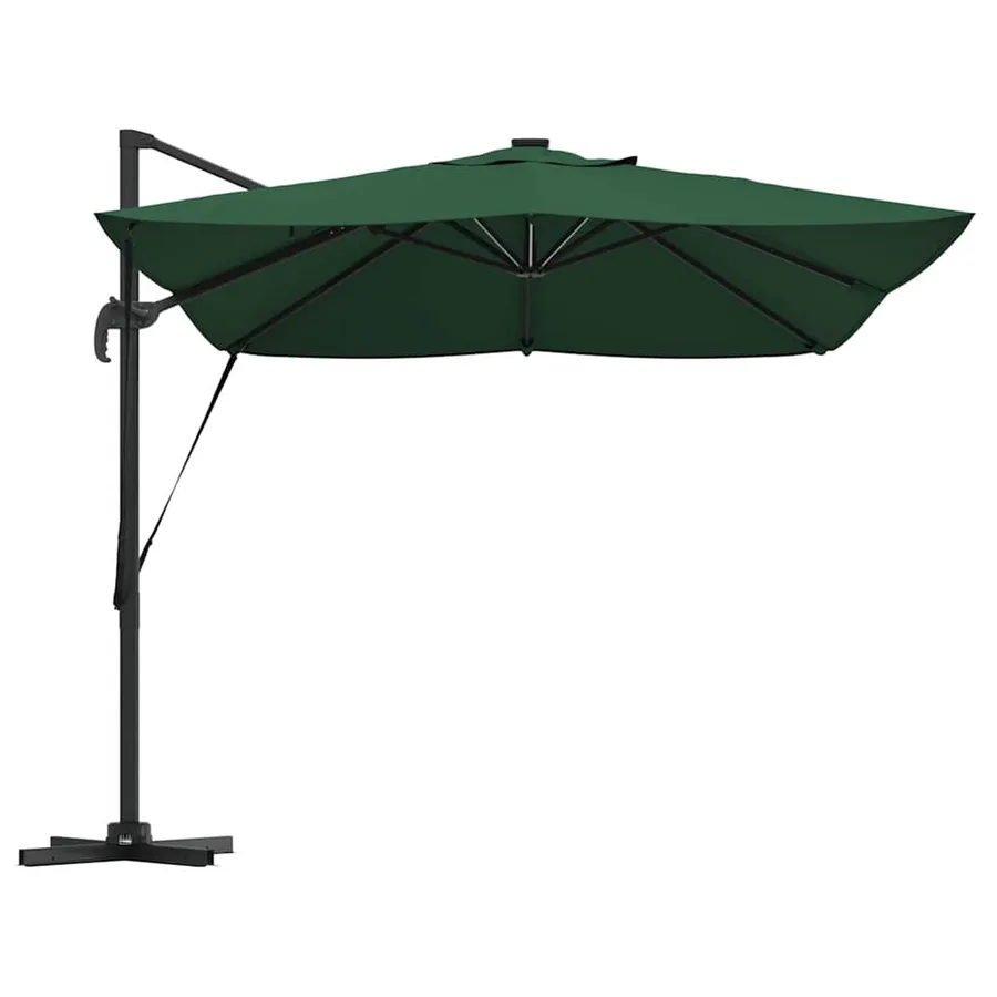 Parasol Vert 352 x 251 x 265 cm Polyester et Aluminium - 7