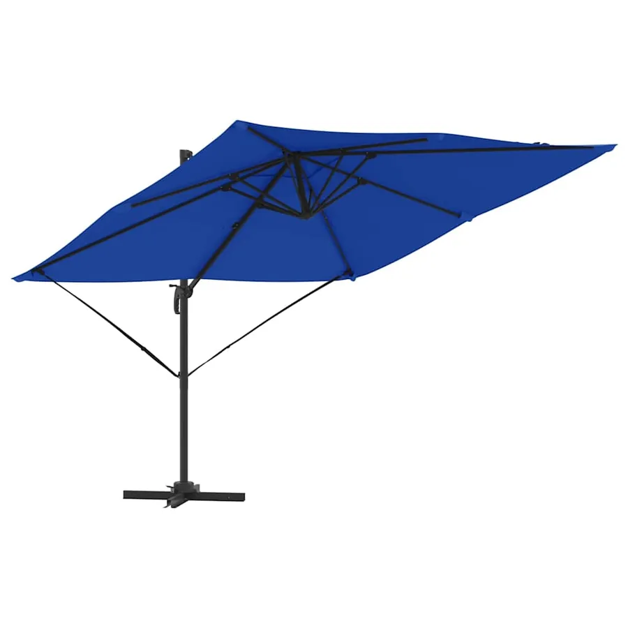 Parasol Roma Bleu 286 x 284 x 265 cm Aluminium et polyester - 2