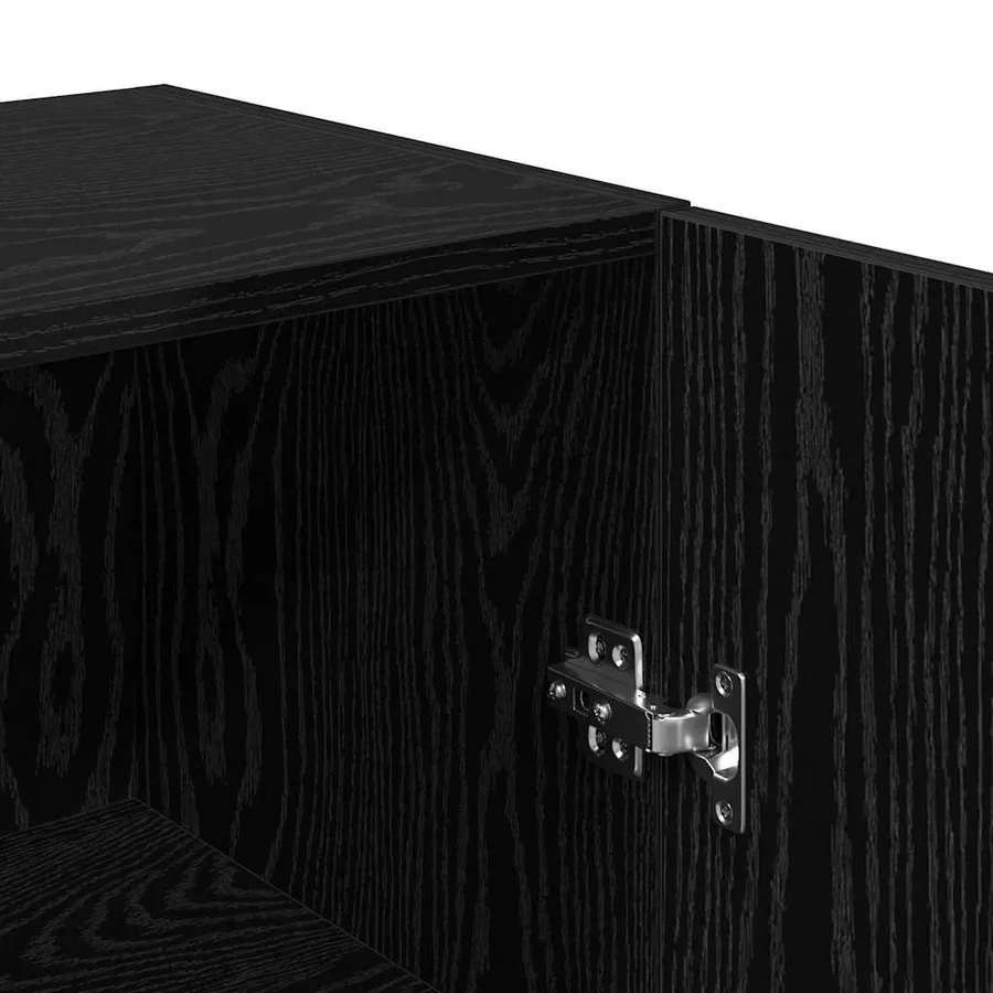 Meuble TV mural Chêne noir 30,5 x 30 x 60 cm Bois d'ingénierie - 10