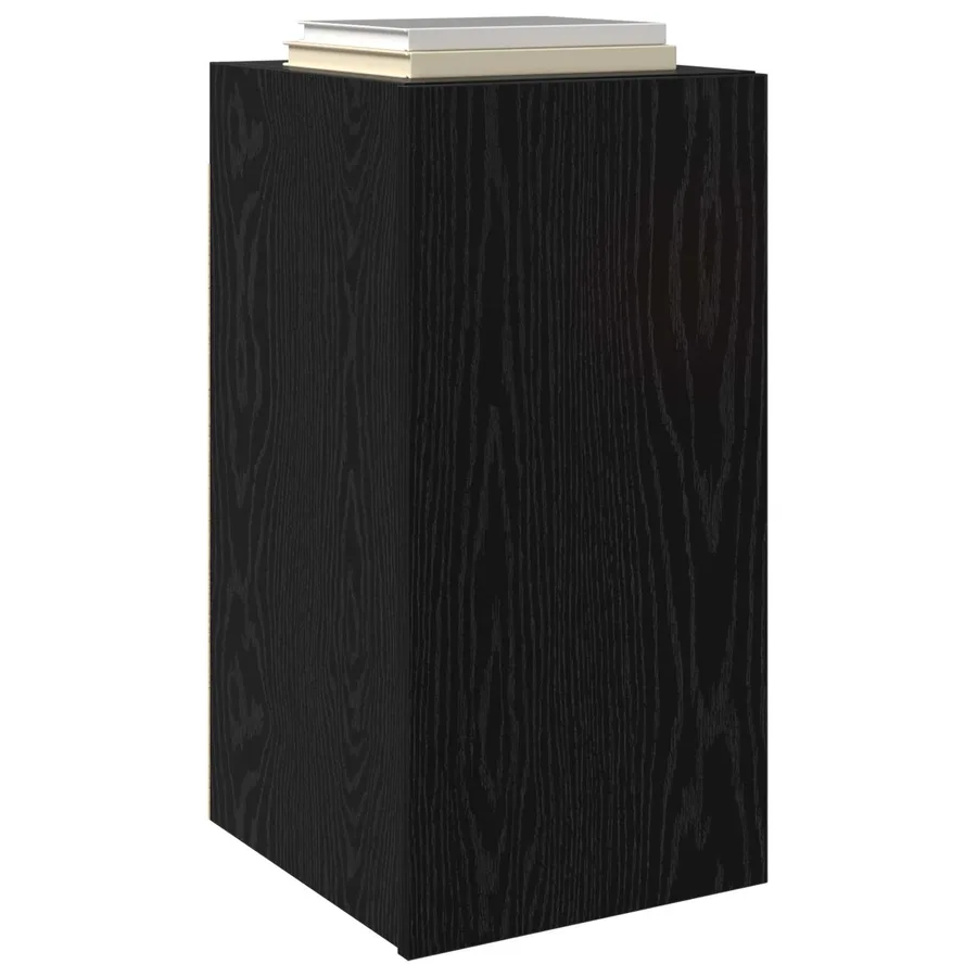 Meuble TV mural Chêne noir 30,5 x 30 x 60 cm Bois d'ingénierie - 3