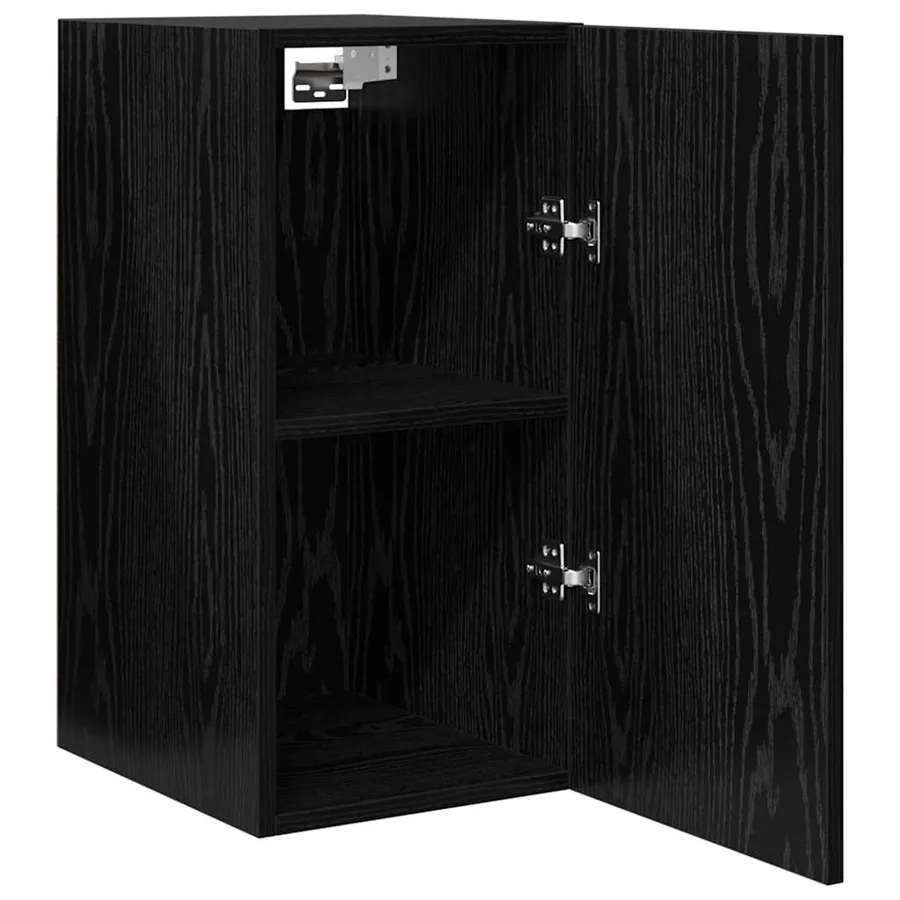 Meuble TV mural Chêne noir 30,5 x 30 x 60 cm Bois d'ingénierie - 6