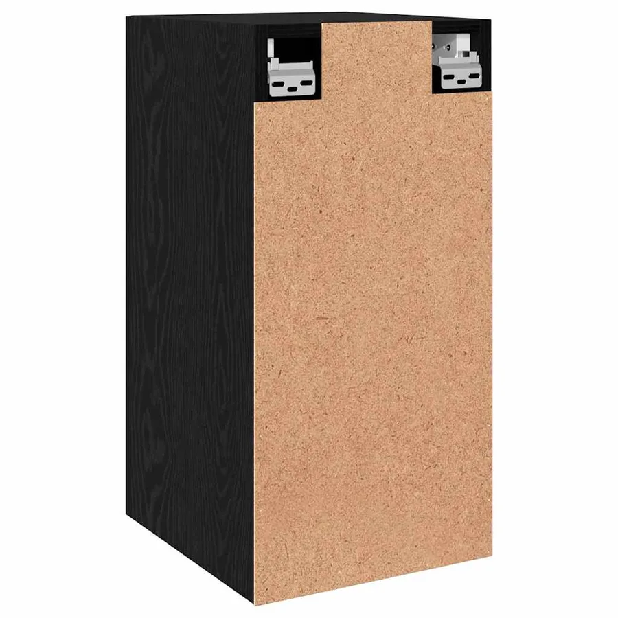 Meuble TV mural Chêne noir 30,5 x 30 x 60 cm Bois d'ingénierie - 9