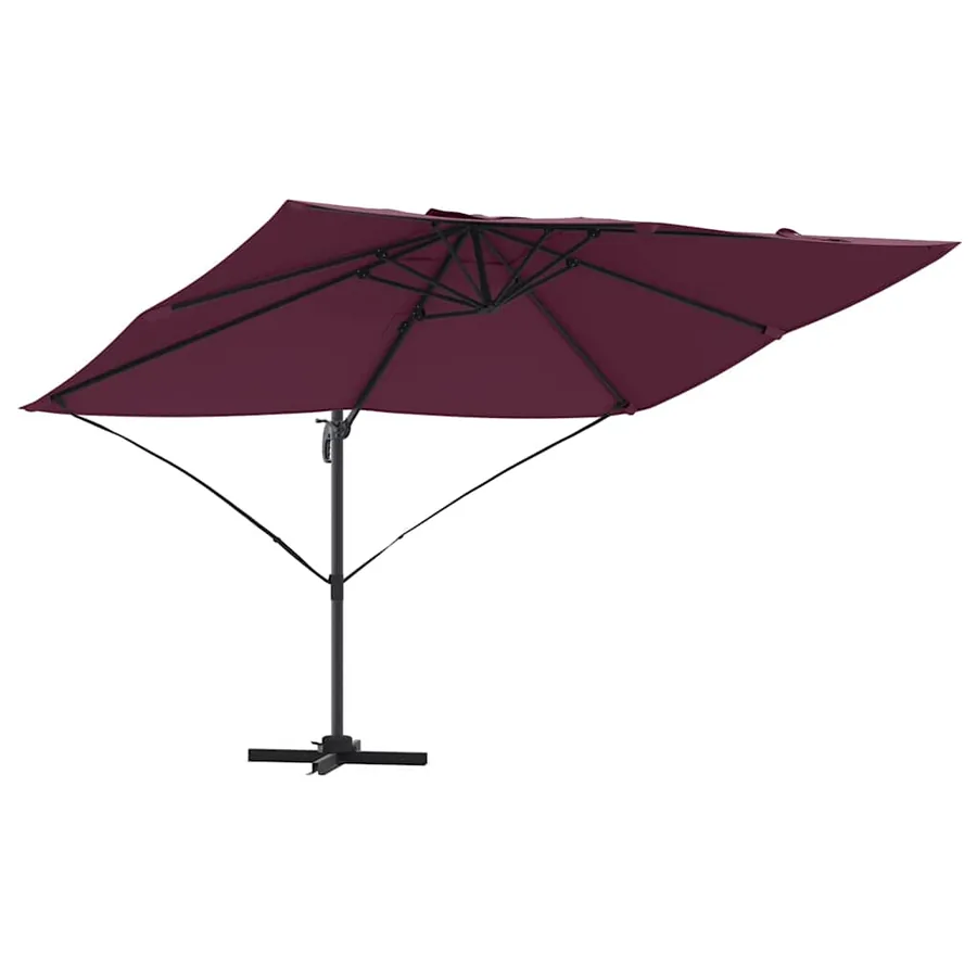 Parasol Bordeaux 351 x 250 x 260 cm Polyester et Aluminium - 2