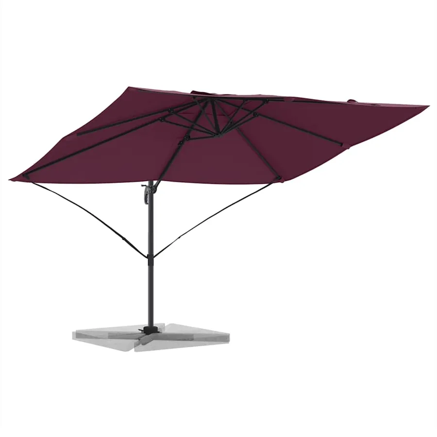 Parasol Bordeaux 351 x 250 x 260 cm Polyester et Aluminium - 3