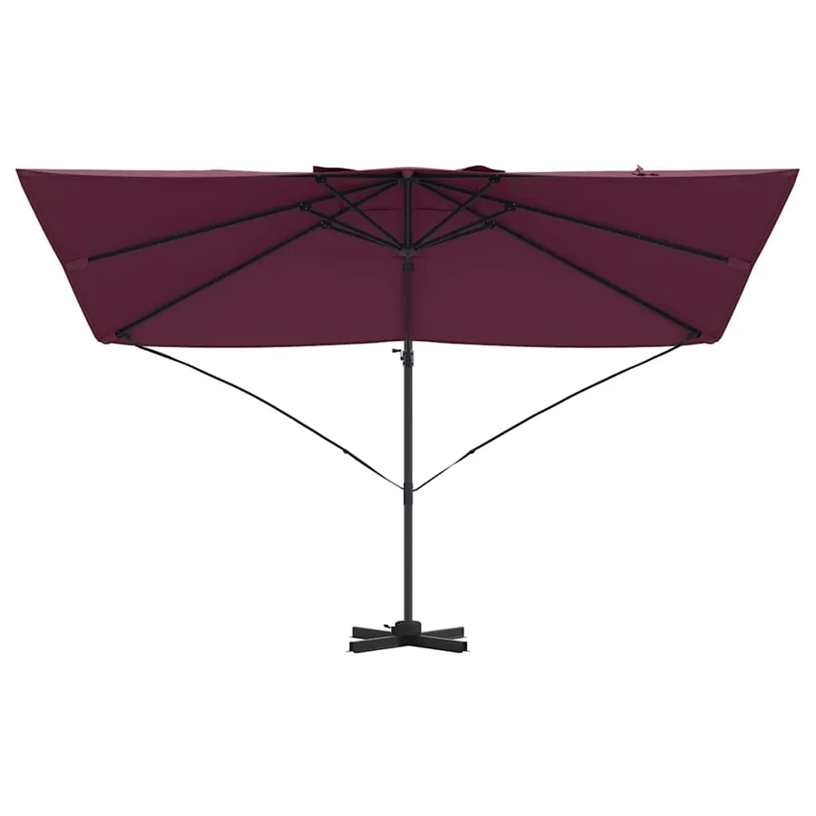 Parasol Bordeaux 351 x 250 x 260 cm Polyester et Aluminium - 5