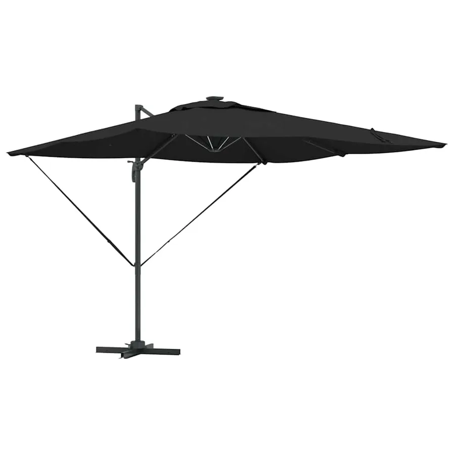 Parasol Noir 286 x 284 x 270 cm Aluminium et polyester - 2
