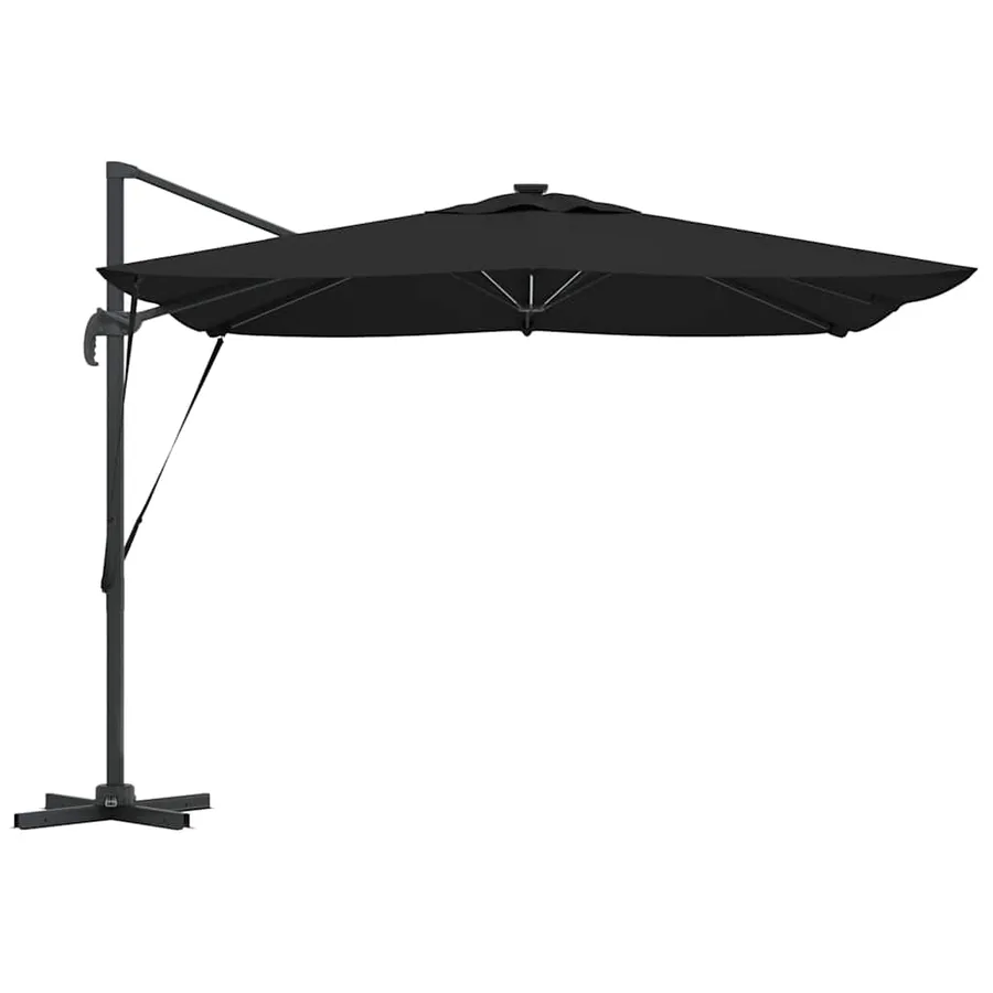 Parasol Noir 286 x 284 x 270 cm Aluminium et polyester - 7