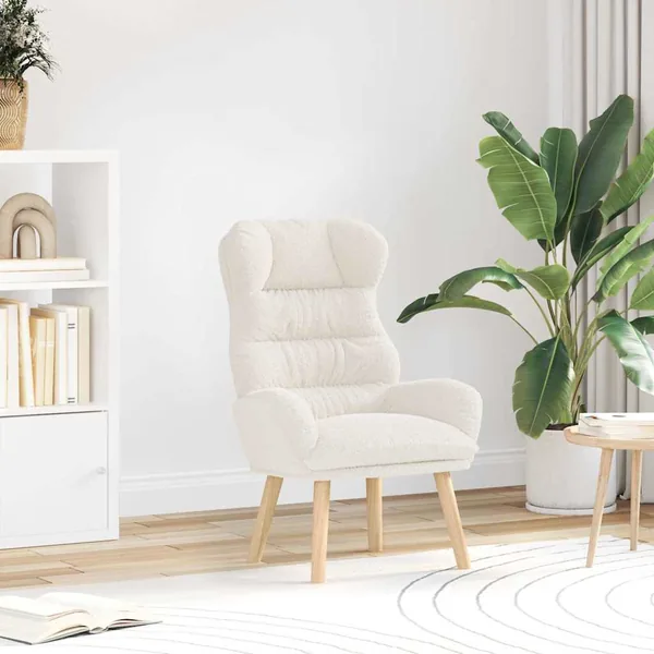fauteuil Crème 69 x 74 x 93 cm Tissu Sherpa