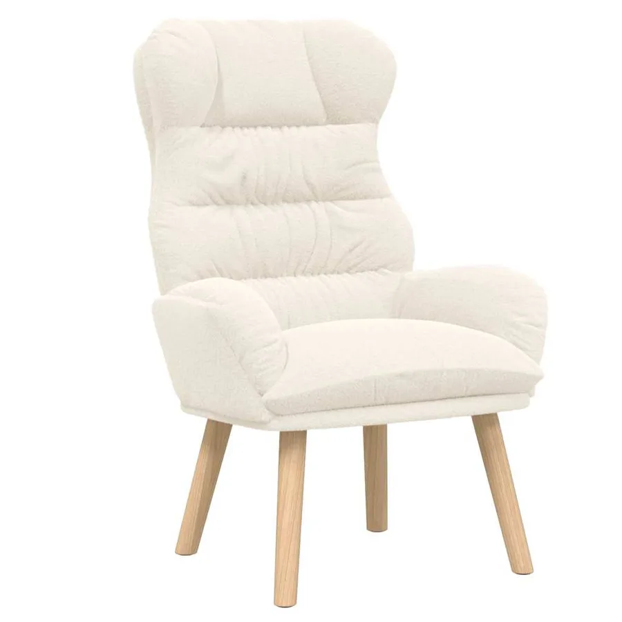 fauteuil Crème 69 x 74 x 93 cm Tissu Sherpa - 2
